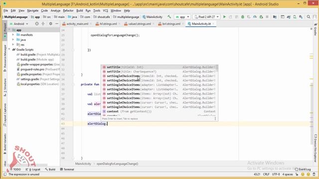 How to make Android App to support multiple languages:Kotlin tutorial смотреть онлайн