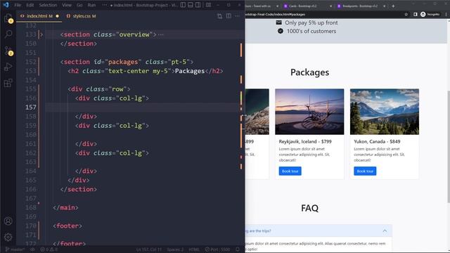 Responsive Cards in Bootstrap 5 смотреть онлайн