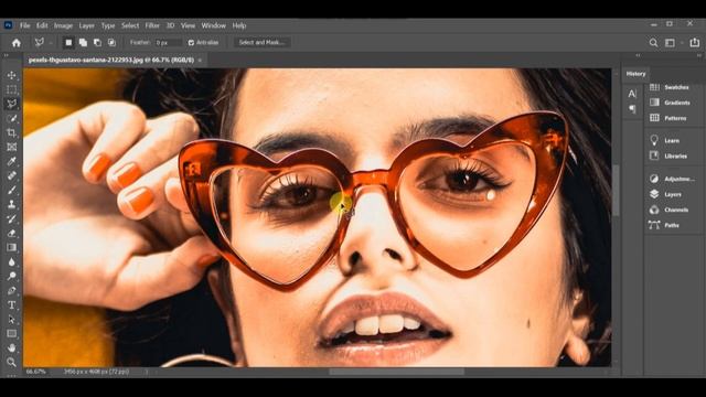 CHANGING HEART STYLE GLASES MIRROR CHANGE IN ADOBE PHOTOSHOP CC 2020 | MIRAA EDITING смотреть онлайн