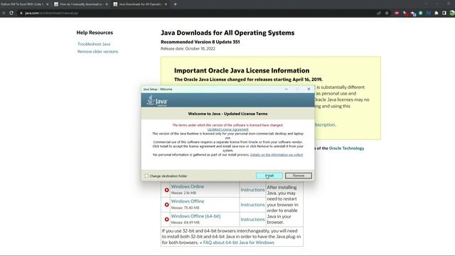 Java (JRE) installation on Windows смотреть онлайн