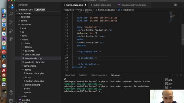 Khoá học Laravel Framework 8.x - Bài 17: Blade Template Engine - Phần 7 смотреть онлайн