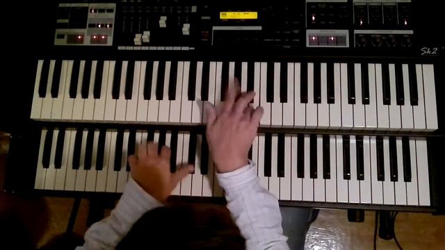 Démo Hammond Organ SK2 solo F Blues Jazz with only F blues scale by Eric Argensse смотреть онлайн