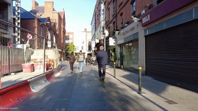Friday Evening Downtown Dublin Ireland Walking Tour 4K 60fps