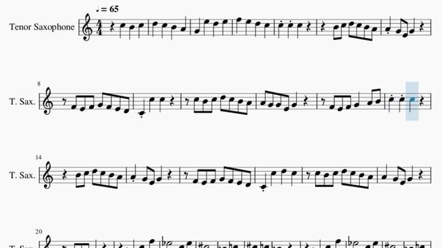 SUPER EASY Tenor Sax Sheet Music: How to play Uptown Girl by Billy Joel смотреть онлайн