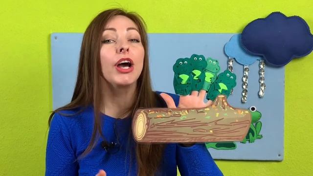 5 GREEN AND SPECKLED FROGS.  ПЕСЕНКА ПРО ЛЯГУШЕК ДЛЯ ДЕТЕЙ