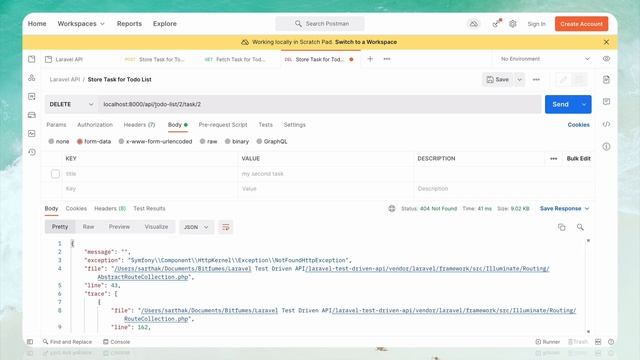 Laravel Test Driven API - test task api using postman смотреть онлайн