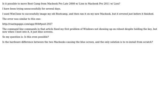 Apple: Moving Bootcamp to new Macbook Pro смотреть онлайн
