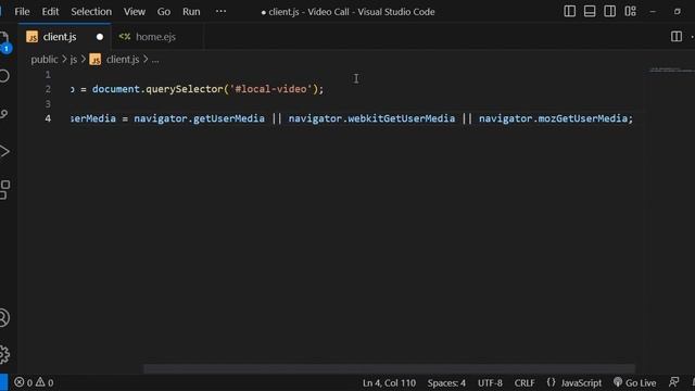 Get Local Media in Video Call Application using Node JS and WebRTC | Video Call App in Node JS #1 смотреть онлайн