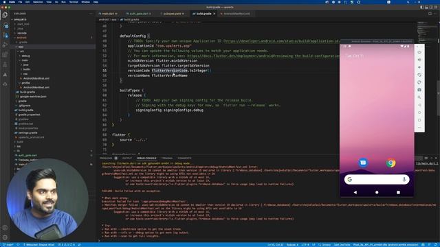 SOLVED Flutter min SDK Version cannot be smaller than Error смотреть онлайн