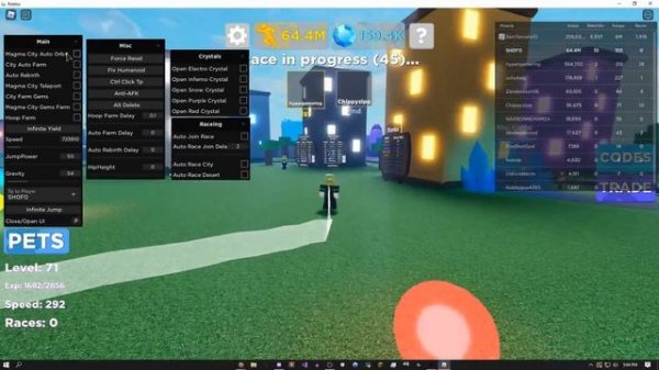 [OP] ROBLOX | Legends Of Speed AUTOFARM | Hack / Script | Infinite Steps & Gems GUI (2021 PASTEBIN)