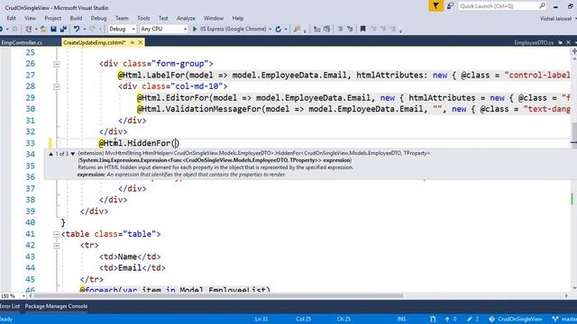 Crud Operation In MVC On Single View Without Ajax | crud operations in asp.net mvc | Part 1.2 смотреть онлайн