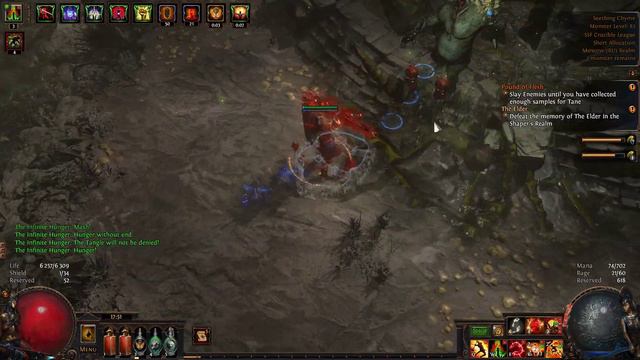 Path of Exile - 3.21 Earthshatter berserker SSF. Infinite hunger смотреть онлайн