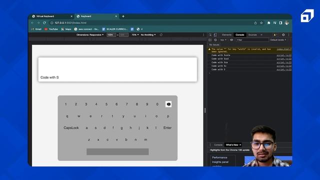 Build a Virtual Keyboard using JavaScript | Frontend Project using HTML, CSS and JavaScript | Part смотреть онлайн