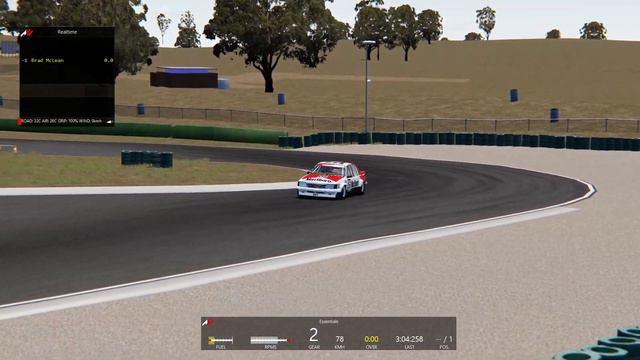 Assetto Corsa Brock Group C VH Commodore at Oran Park - Lap time 1.15.8 смотреть онлайн