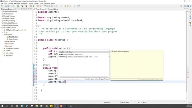 What are Assertions is TestNG | TestNG Tutorial Part #14 смотреть онлайн