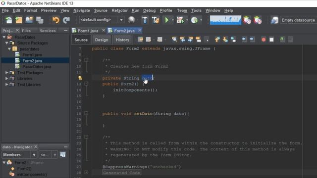 Pasar datos de un JFrame a otro JFrame en Java ☕ смотреть онлайн