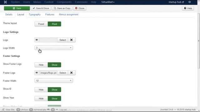 Joomla 3.x. How To Manage Header And Footer Logo Width (Via Admin Panel) смотреть онлайн