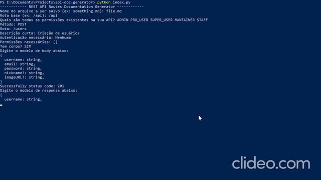 REST API Documentation Generator - Python - Markdown смотреть онлайн
