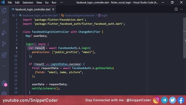 Flutter - Facebook Sign-In - Social Login Series - EP 02 смотреть онлайн
