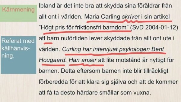 Resonerande text- Exempeltext