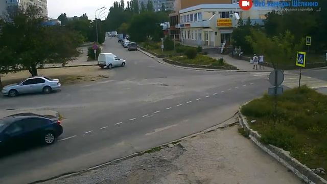 Перекрёсток в Щёлкино, 23.09.2015 - time-lapse с камеры 2 смотреть онлайн