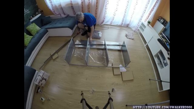 Собираем мебель IKEA - металлический стеллаж IKEA HYLLIS в Time Lapse