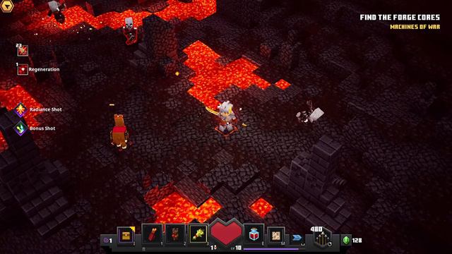 Getting Destroyed By The Redstone Monstrosity In Minecraft Dungeons смотреть онлайн