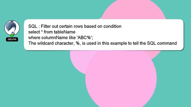 SQL : Filter out certain rows based on condition смотреть онлайн