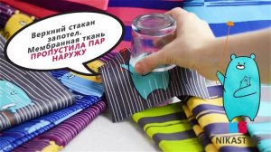 ТЕСТ мембранной ткани Teflon Breathable WR milky 5000/5000