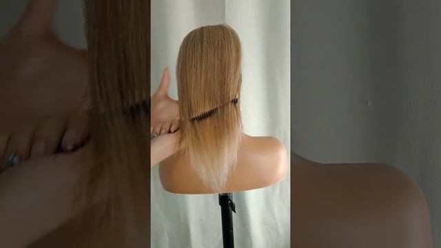 Накладка из натуральных славянских волос 45см? смотреть онлайн