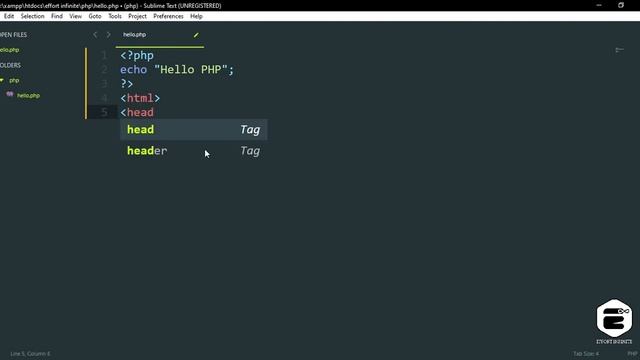 PHP CLASSES WITH EFFORT INFINITE | PHP-CLASS-01 | INTRODUCTION AND SETUP . смотреть онлайн