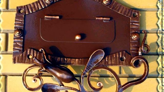 Кованая НАКЛАДКА идеи для почтового ящика на калитке внутренний вариант конструкции смотреть онлайн