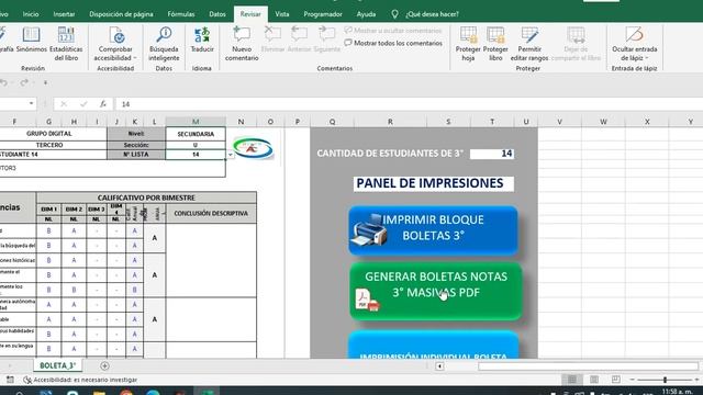 GENERADOR DE BOLETA DE NOTAS Versión 4.1 смотреть онлайн