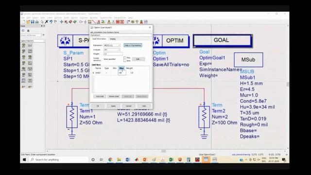 Ch6: S Parameters Optimization | Keysight Advanced Design System (ADS) | Tutorial for beginners смотреть онлайн