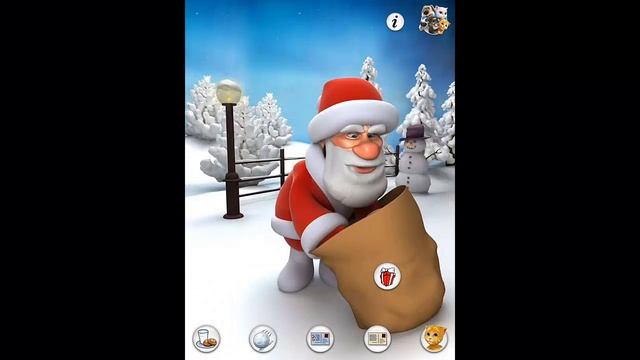 TALKING SANTA - New Funny Game for Kids - iPhone iPad iOS/ Android (Gameplay / Review) смотреть онлайн
