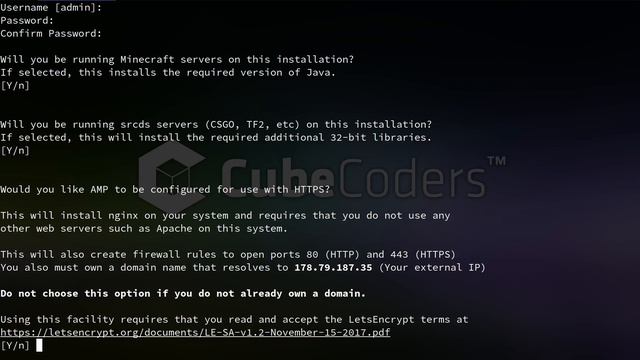 Installing the AMP Game Server management panel on Linux смотреть онлайн