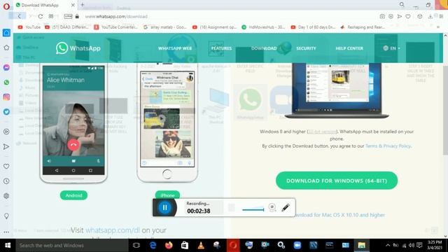How To Download Web Whatsapp In Pc Desktop Version 2021 हिंदी  में  , New Feature Step By Step