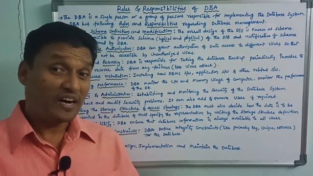 Roles and Responsibilities of DBA | Database Administrator | DBMS Tutorial | Telugu смотреть онлайн