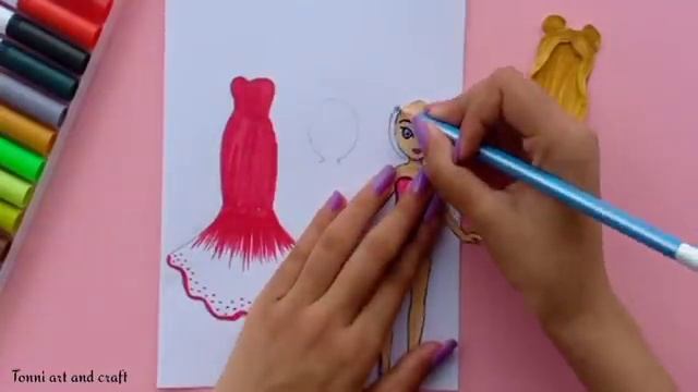 PAPER DOLLS BALLERINA DRESS UP DRAWING & PLAYING PAPER CRAFT / PAPER DOLLS /how to make paper bolle смотреть онлайн