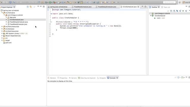 Java Scheduler Using Spring - Fixed & Cron Scheduling - Working Code Demo смотреть онлайн