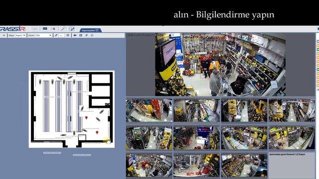 Trassir İnsan Algılama ile Markette Kişi Sayısı Sınırlama смотреть онлайн