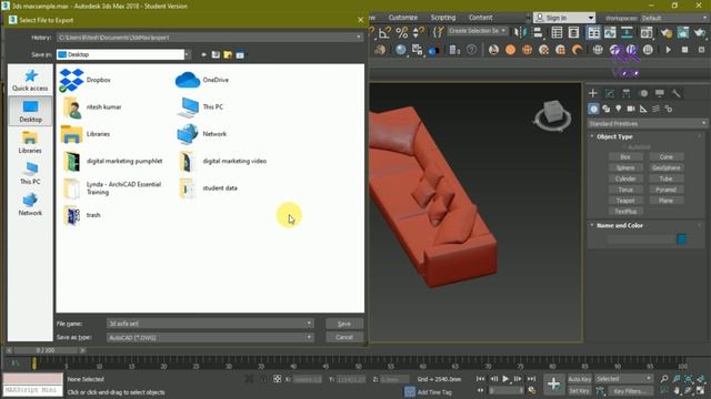 #Export #Begineer #Tutorial - Simple #Technique #3ds Max file #import in #Autocad in second смотреть онлайн