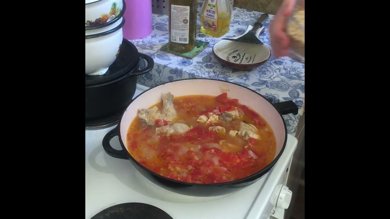 Чахохбили из цыпленка с грецкими орехами. Изумительная грузинская кухня! смотреть онлайн