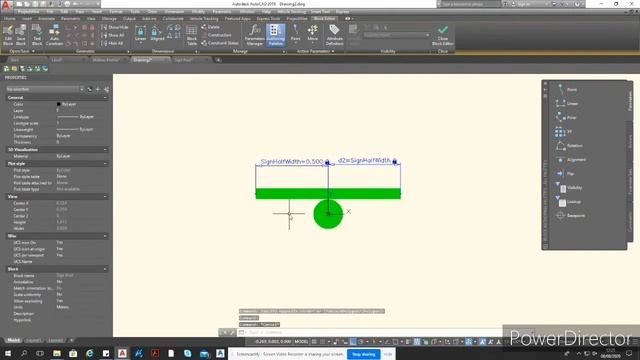 AutoCAD|dynamic block for traffic sign смотреть онлайн