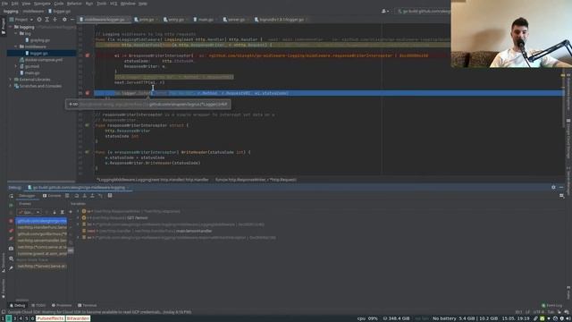 Logging with Middleware for Go services (Graylog example) смотреть онлайн