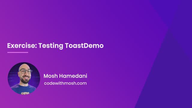 21. Exercise- Testing ToastDemo смотреть онлайн