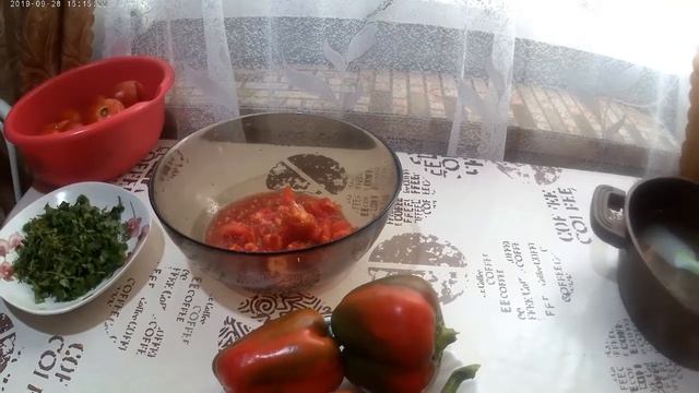 Маринованные закусочные помидоры с болгарским перцем . смотреть онлайн