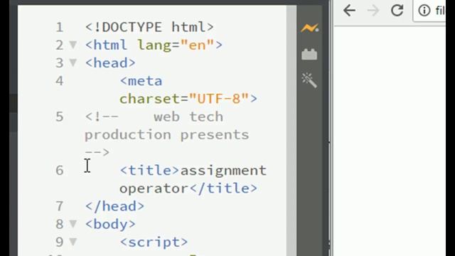 Javascript - explanation of assignment operators смотреть онлайн