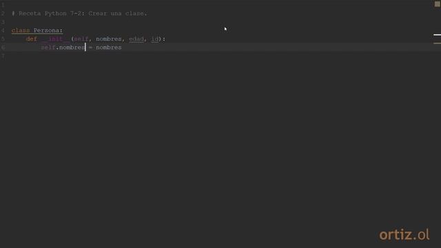 Videoreceta Python No. 7-2: Crear una Clase смотреть онлайн