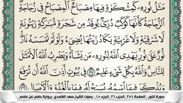 سورة النور | سعد الغامدي смотреть онлайн